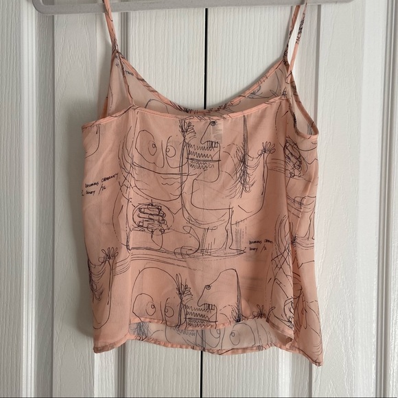 Pink Sheer Tank Top - Picture 2 of 2